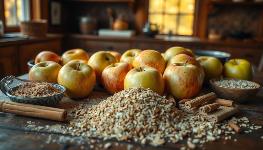 Apfel Crumble Zutaten