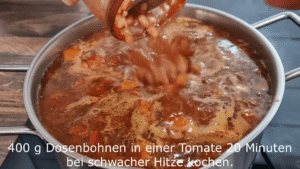 Bohnen abschließend garen